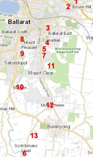 Urban Ripple Sites Map